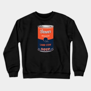 Denver Broncos Soup Can Crewneck Sweatshirt